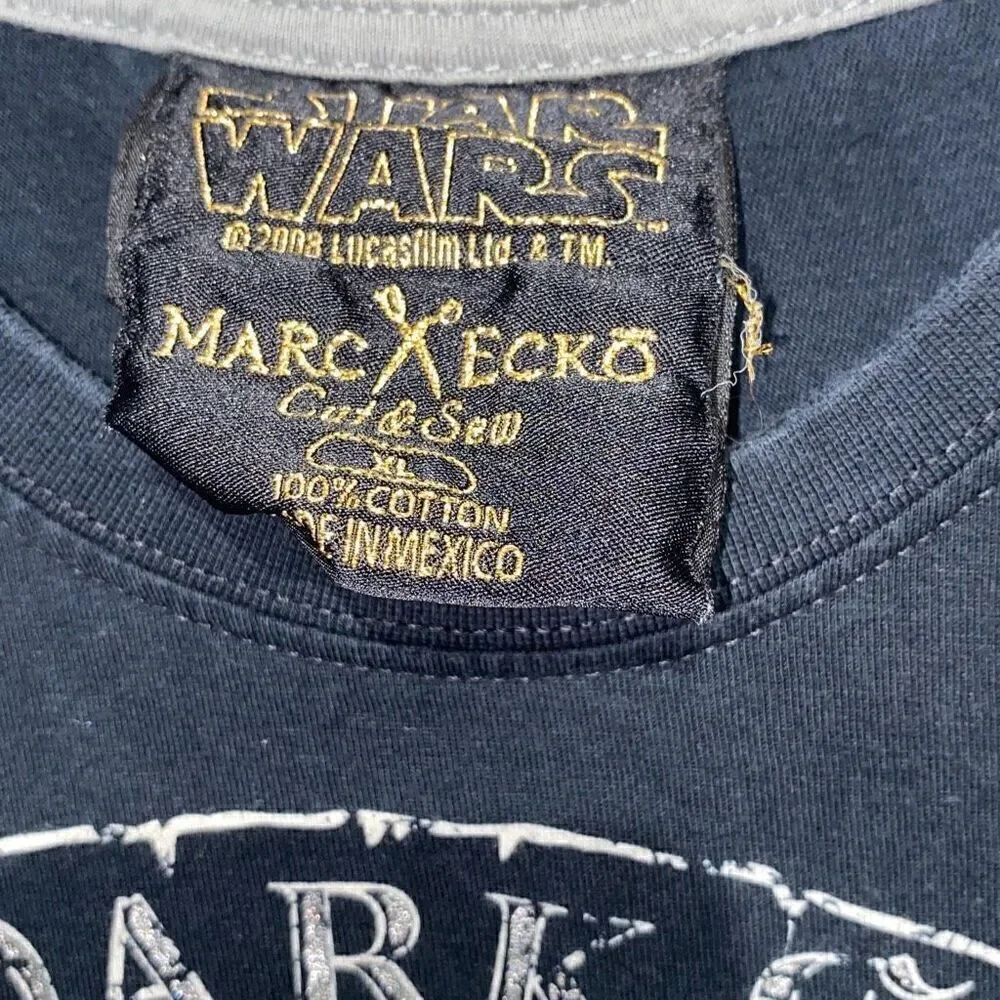 Marc Ecko Cut & Sew Men's Black The Dark Side Star Wars T-Shirt‎ Size XL